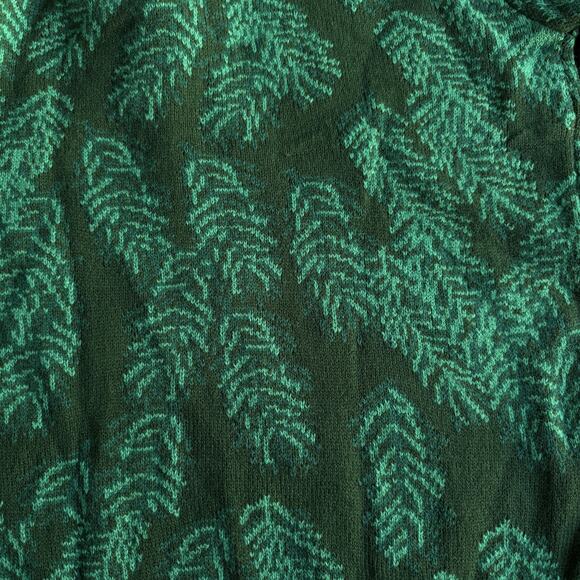 Blizzard Bay Sweater Mens Large Green Christmas Cats Lights Ugly Holiday Pompom - Picture 5 of 10